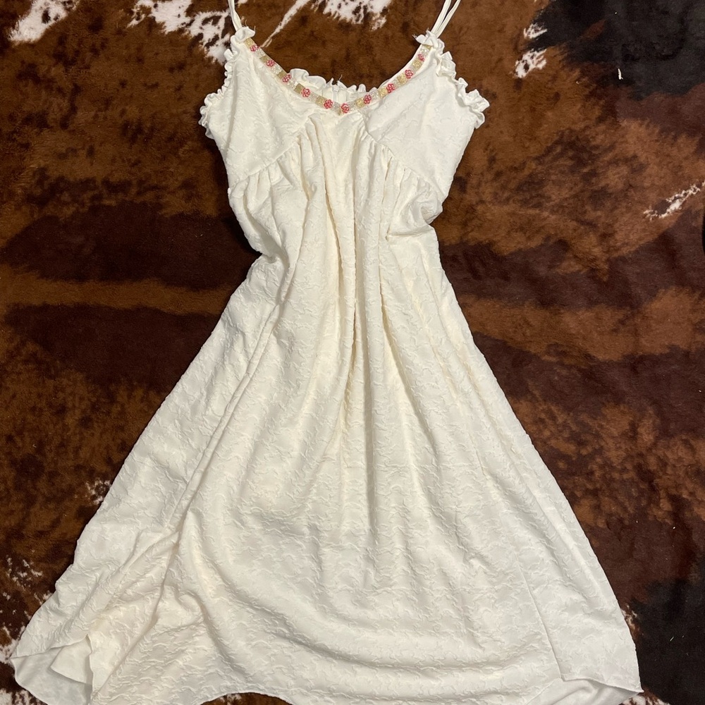 Boho beaded summer dress 📿